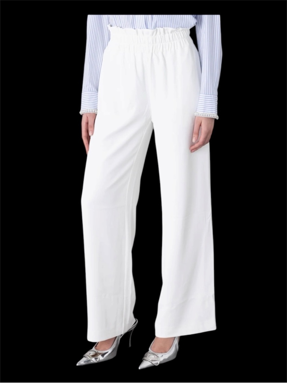 Generation Love Theresa Crepe Pants White Size XXL (16/18) NWT